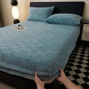 Plush Mattress Cover For Bed,stretch Soft Material Fitted Sheet, Keep Warm,dust Protector,machine Washable 90X200,180X200