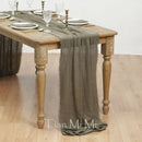 Chemin de table coton gaze style vintage mariage