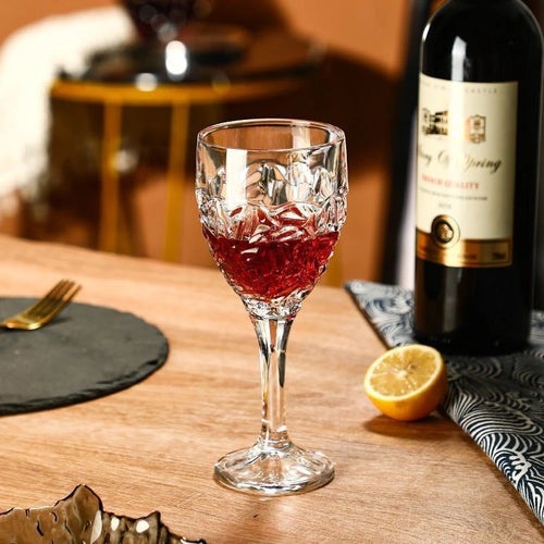 Verre cocktail cristal style retro luxe motif gravé
