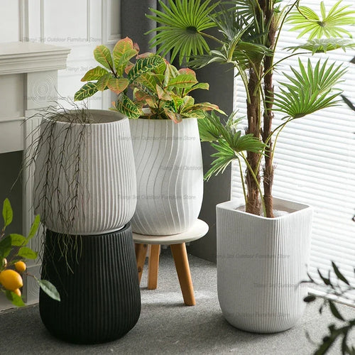 pots de fleurs nordiques design moderne pour jardin et cour