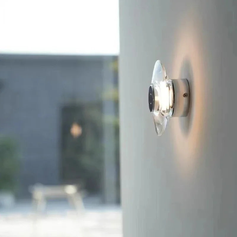 lampe de chevet en cristal italien pour décoration intérieure élégante - vue 4 sur 8