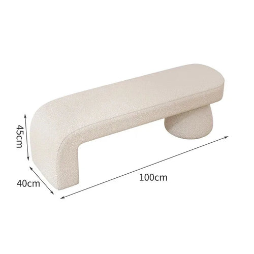 tabouret à langer nordique pour chambre et salon - vue 24 sur 27