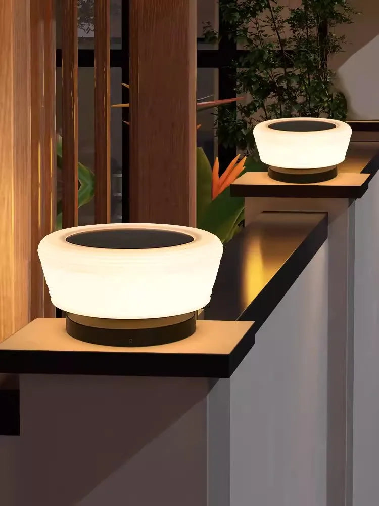 lampes solaires de jardin modernes pour extérieur villa - vue 4 sur 12
