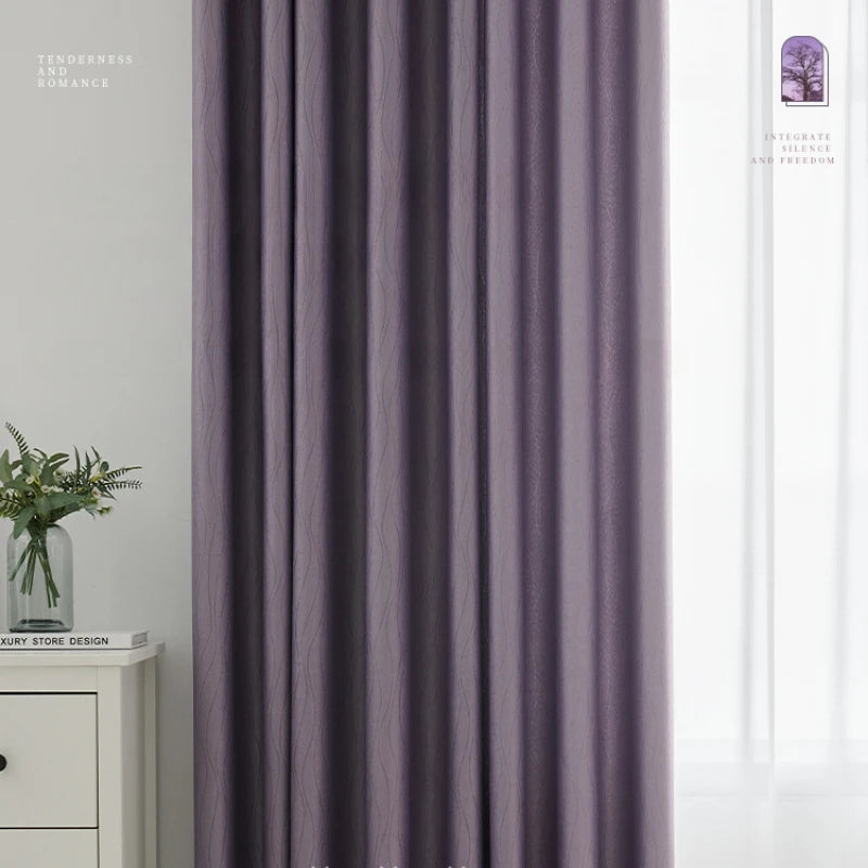 Rideau occultant style français pour salon chambre balcon - vue 5 sur 18