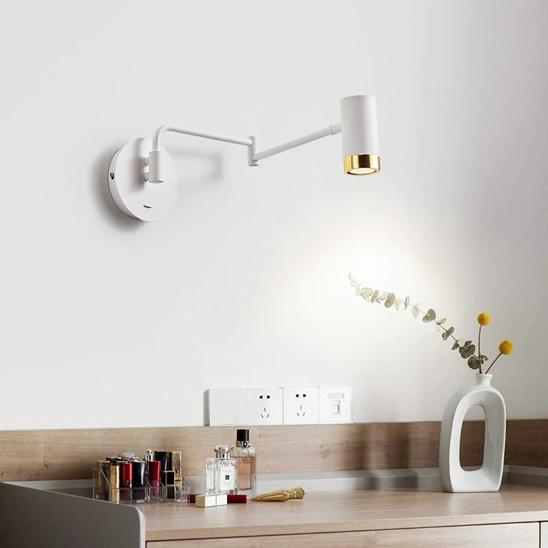 lampe de chevet moderne télescopique design créatif minimaliste - vue 4 sur 10