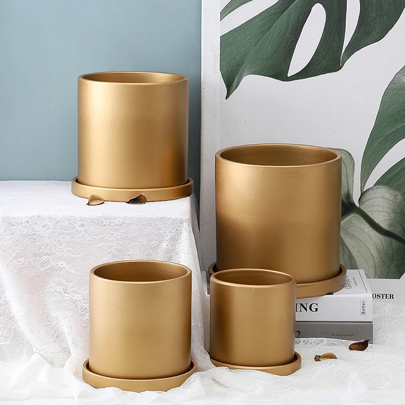 pot en céramique nordique pour décoration de plantes d'intérieur - vue 4 sur 11