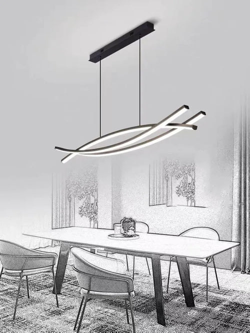 Luxury minimalist nordic chandelier for modern interiors