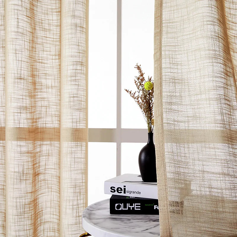 Voilage tulle uni sur mesure hauteur 310 cm