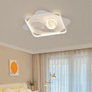 Minimalist nordic style LED ceiling light with eye protection, moon shape