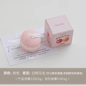 mini macaron scented candle for home decor and souvenirs