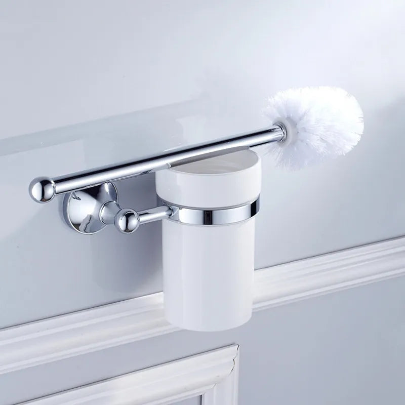 nouveau support de brosse de toilette en cuivre vintage avec fixation céramique - vue 2 sur 6