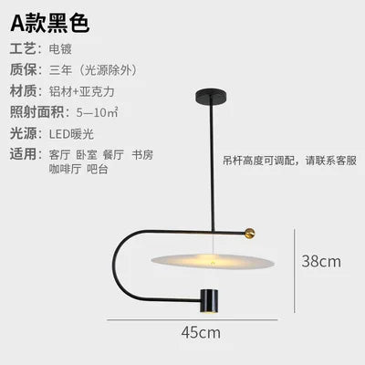 Nordic designer pendant light for minimalist interiors - vue 12 sur 12
