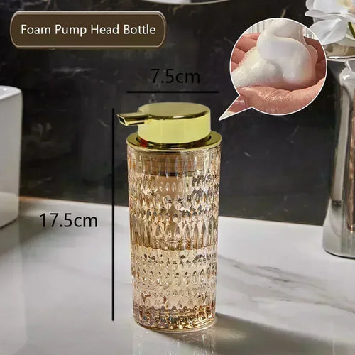 bouteille de savon en verre pour salle de bain élégante et pratique - vue 25 sur 24