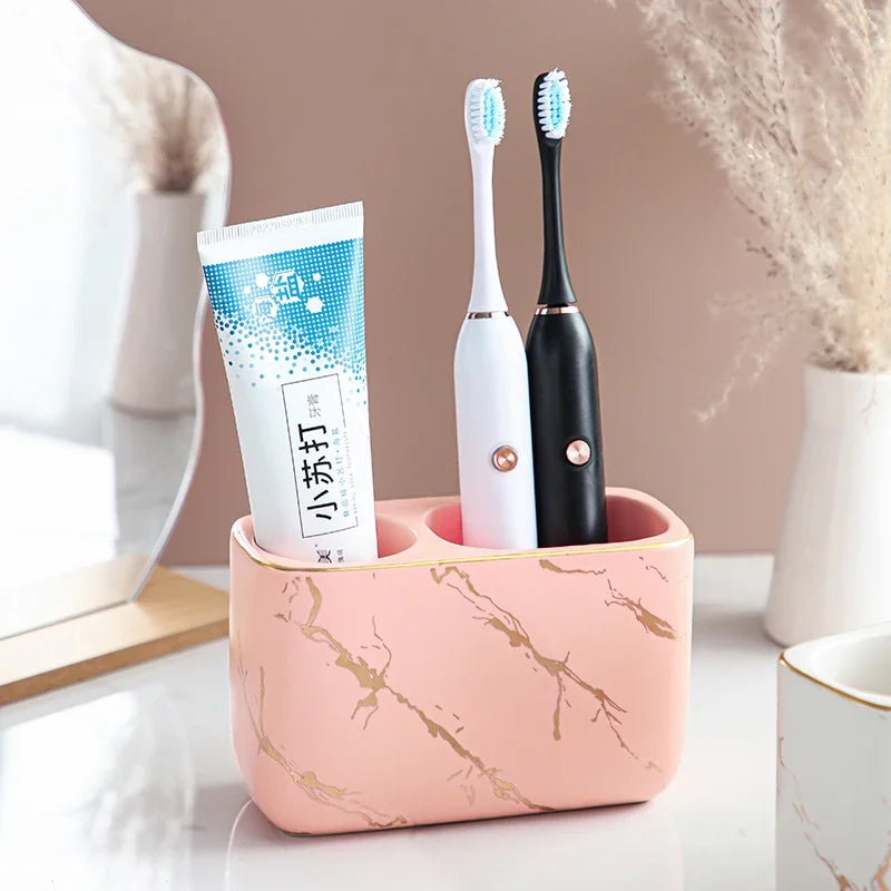porte-brosse à dents électrique luxe pour salle de bain et rangement - vue 7 sur 16