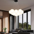 lustre moderne en verre avec led pour décoration intérieure