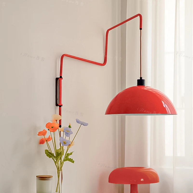 applique murale nordique led à bascule rétractable pour intérieur élégant - vue 3 sur 7