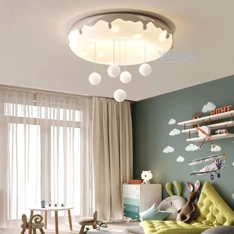 lustre donuts lampe ronde à bulles pour enfants protection des yeux - vue 6 sur 24