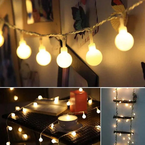 guirlande lumineuse led avec télécommande pour décoration festive extérieure