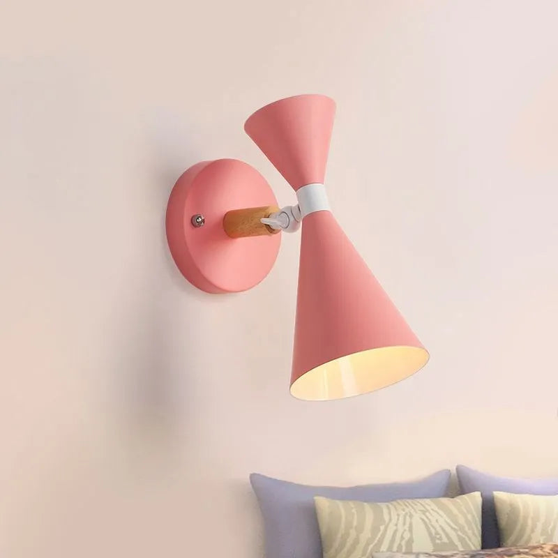 Applique murale de chevet LED nordique en bois - vue 3 sur 12