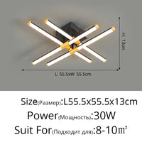 led plafonnier luminaire intérieur chambre salon hall cuisines