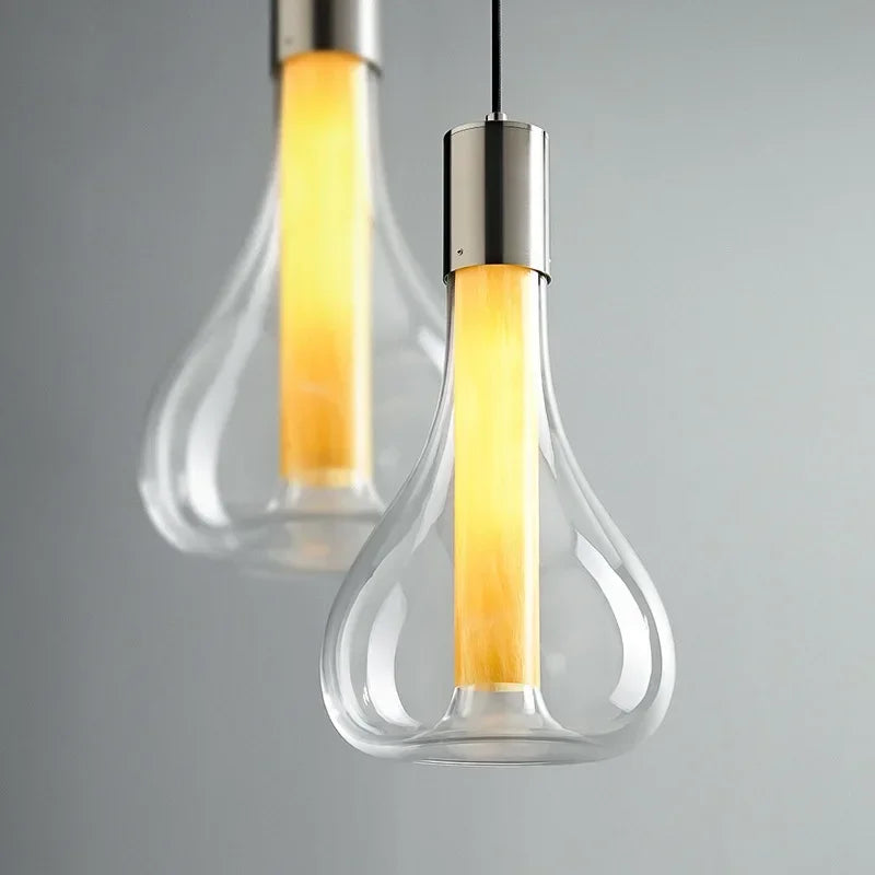 lampe à poser nordique moderne en verre design élégant pour décoration - vue 5 sur 10