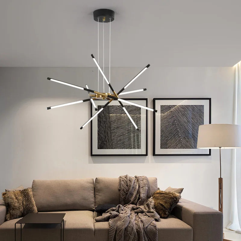 lustre suspendu winfordo design créatif luminaire décoratif led - vue 5 sur 14