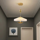 minimalist folding pleated chandelier led flying saucer