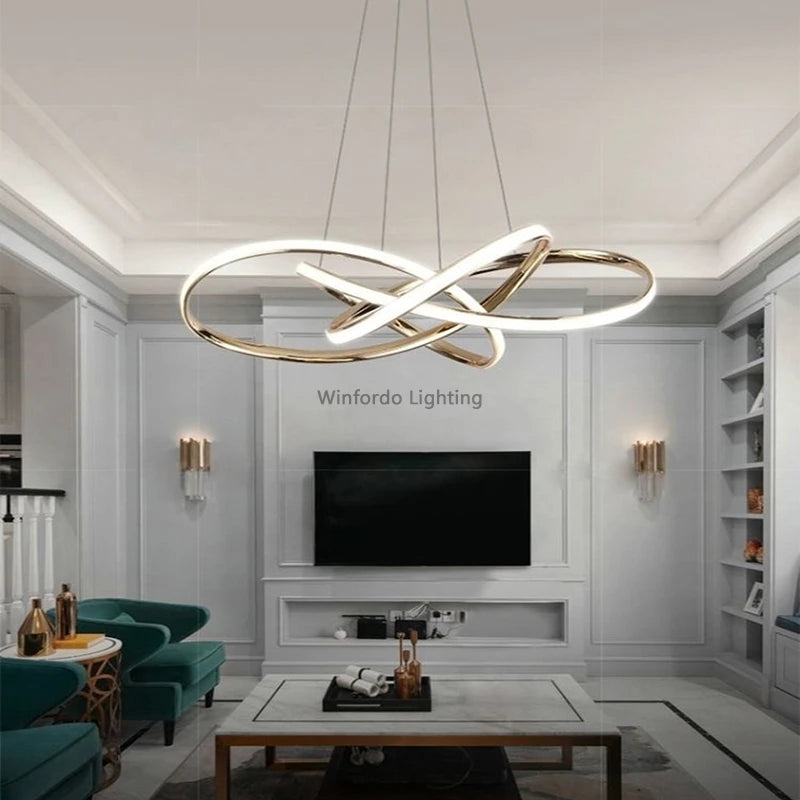 lustre led postmoderne en cristal winfordo wf-xd009 - vue 5 sur 10