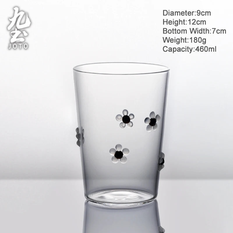 Verre à boire strié résistant chaleur style moderne