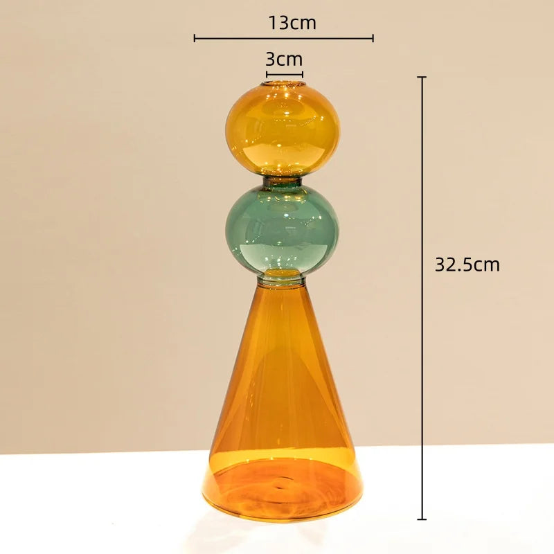 vase en verre teinté pour terrarium et décoration florale - vue 11 sur 18