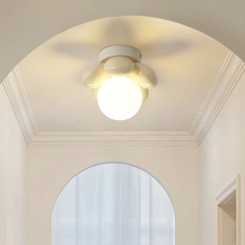 lustre suspension moderne en forme de fleur pour restaurant - vue 4 sur 7