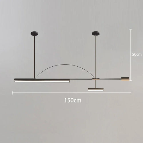 Modern minimalist nordic chandelier for interior decor - vue 11 sur 16