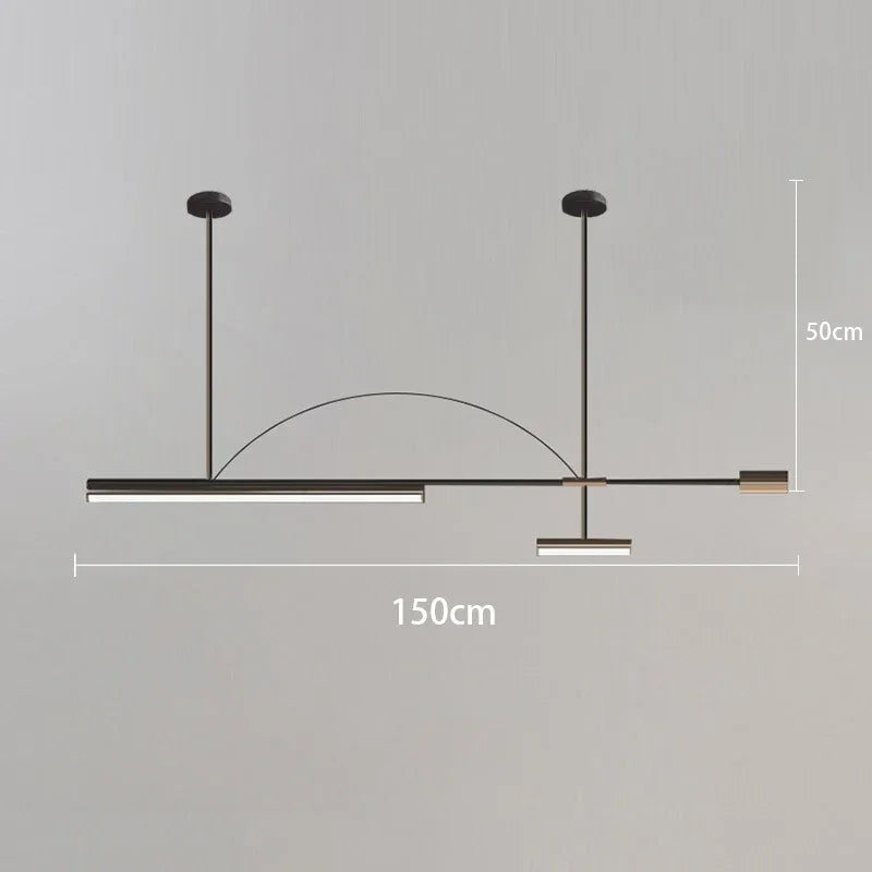 Modern minimalist nordic chandelier for interior decor - vue 10 sur 16