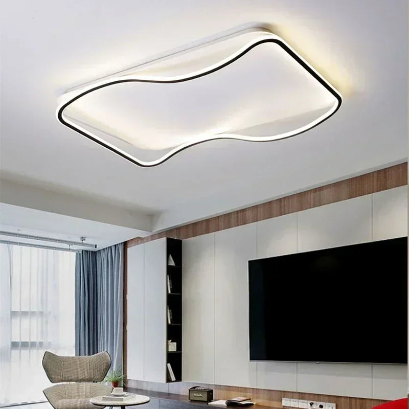 plafonnier moderne à leds pour éclairage intérieur décoratif - vue 7 sur 19