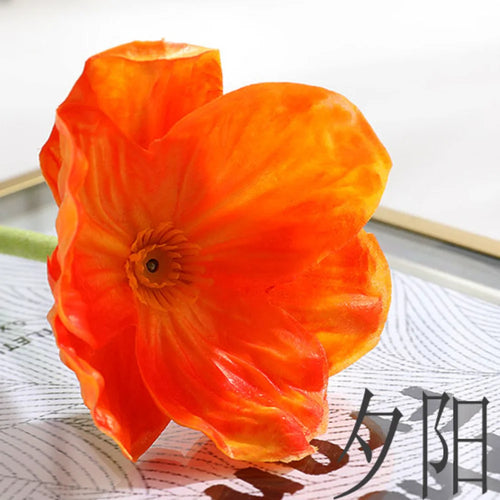 fleur de pavot artificielle pour décoration de mariage et intérieure - vue 12 sur 14