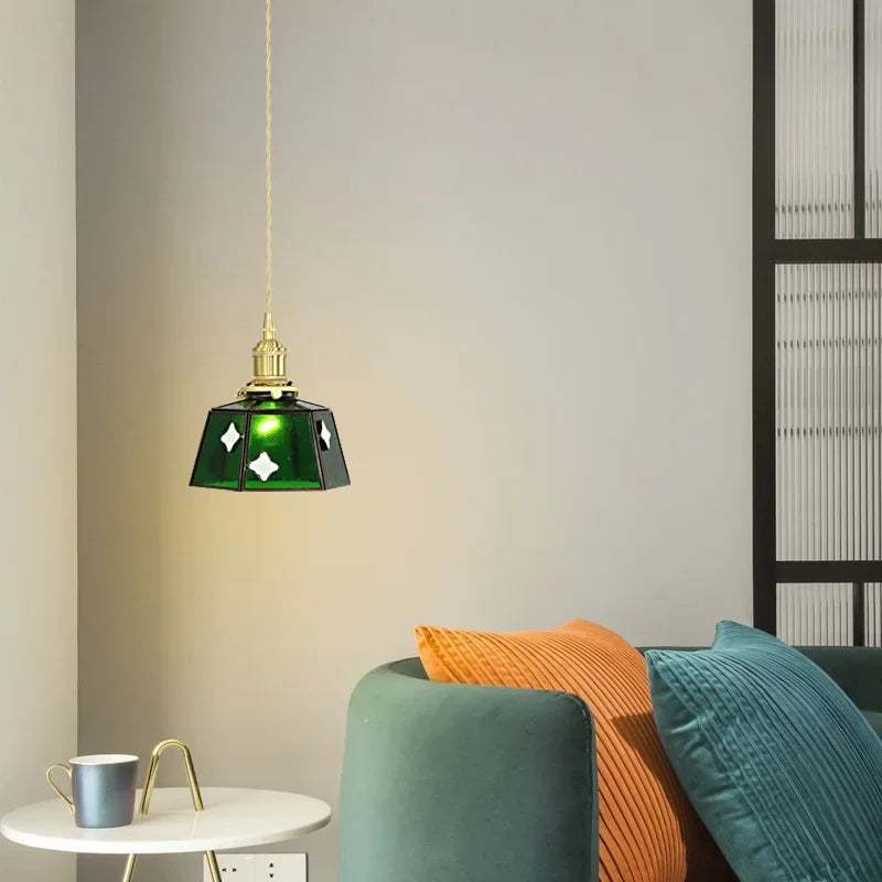 lustre en verre lumineux pour décoration intérieure nordique - vue 4 sur 9