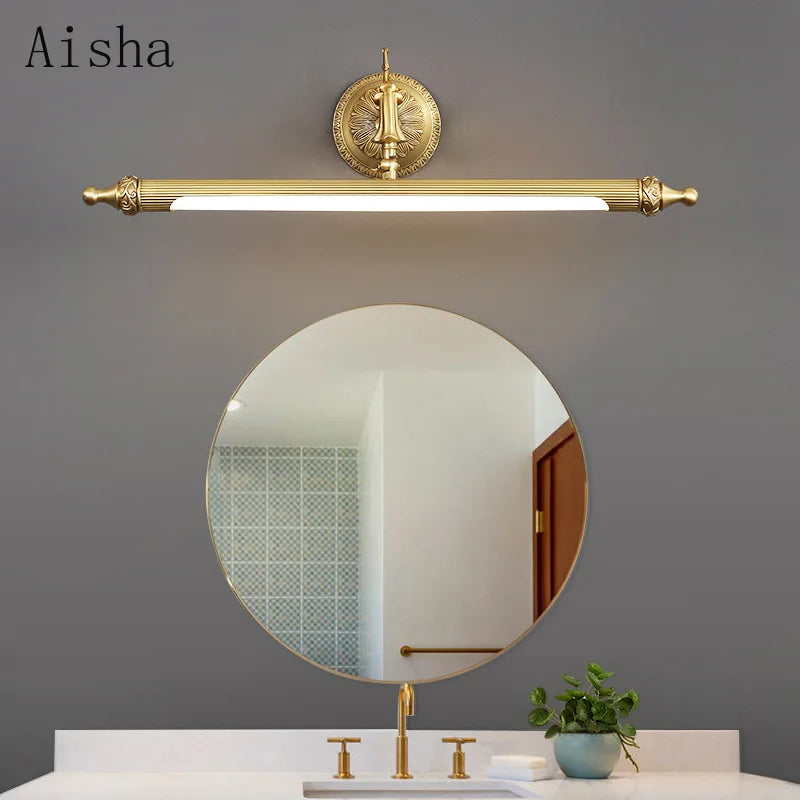 applique murale led en cuivre style nordique pour intérieur élégant - vue 2 sur 7