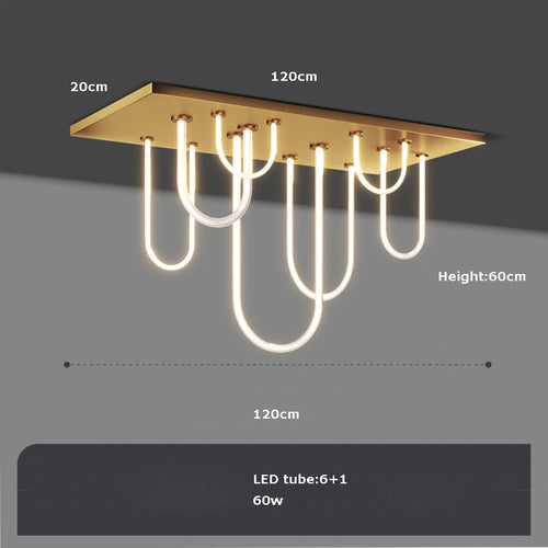 lustre à led post-moderne à intensité variable nouvelle tendance 2022 - vue 8 sur 11