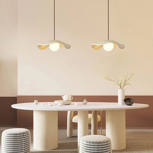 Minimalist Nordic wabi sabi chandelier for modern decor - vue 3 sur 9