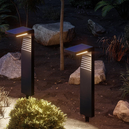 Lampe solaire IP55 étanche extérieur sol pelouse lumières LED Villa jardin paysage lampes debout prise de sol lumière du soleil éclairage - vue 3 sur 13
