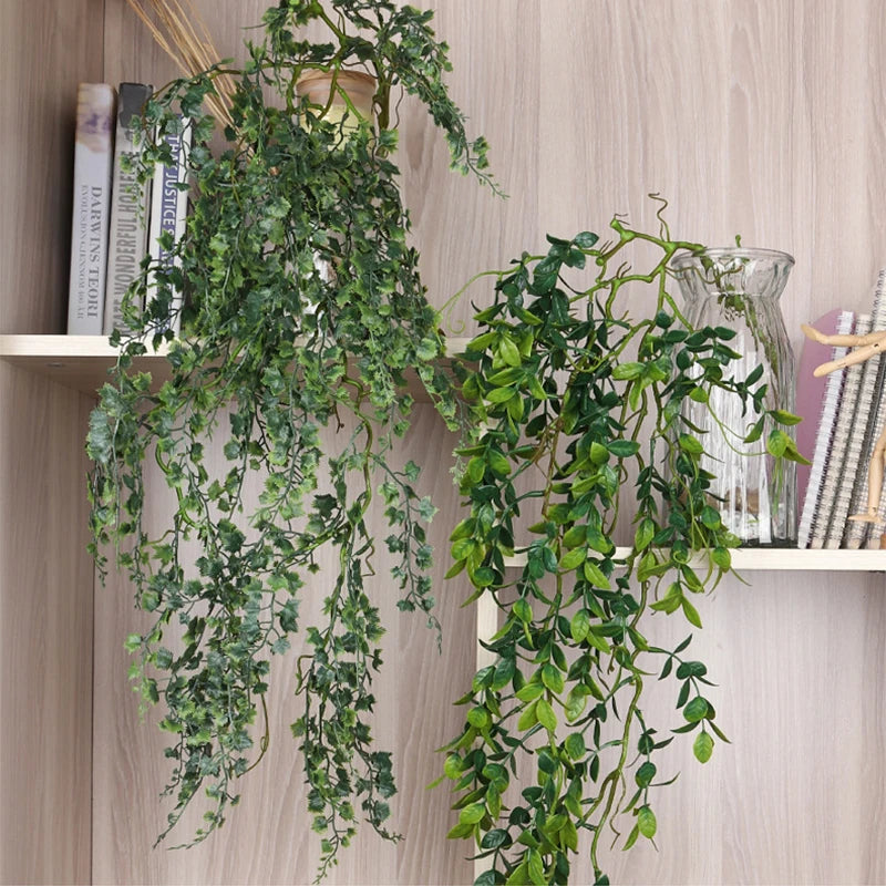 feuilles d eucalyptus artificielles en rotin pour décoration intérieure et extérieure - vue 6 sur 13