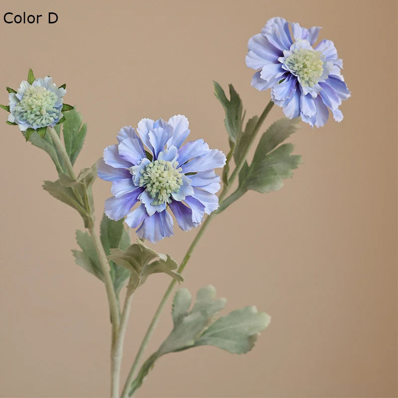 roues de flocage artificielles chrysanthème décoration florale en soie - vue 7 sur 9