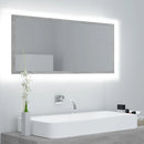 LED bathroom gray concrete 100x37cm acrylic, modern Dressing room furniture girl bedroom bedside cabinet storage vanity wardrobe