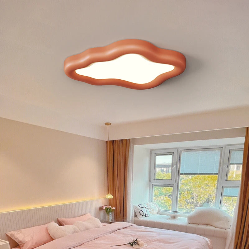 plafonnier résine simple moderne créatif nordique net rouge - vue 5 sur 18
