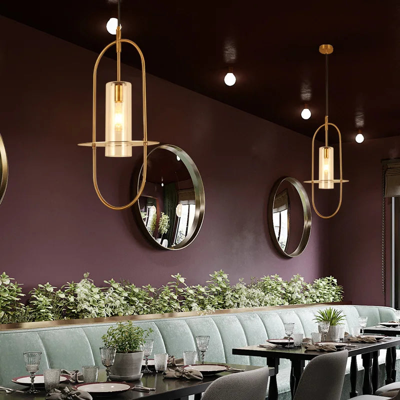 lustre en verre artistique design créatif pour éclairage personnalisé - vue 3 sur 7