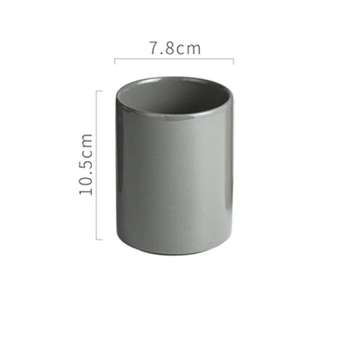 tasse créative en céramique pour brosse à dents et bain de bouche - vue 15 sur 16