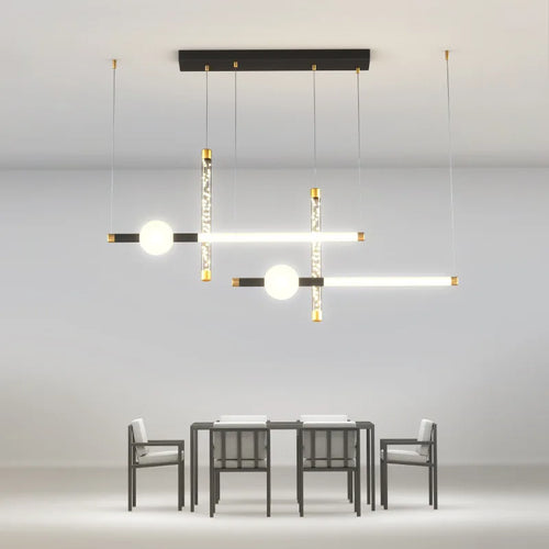 Modern minimalist design chandelier for contemporary interiors - vue 5 sur 8