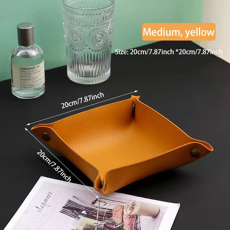 boîte de rangement en cuir pour clés et cosmétiques - vue 12 sur 17