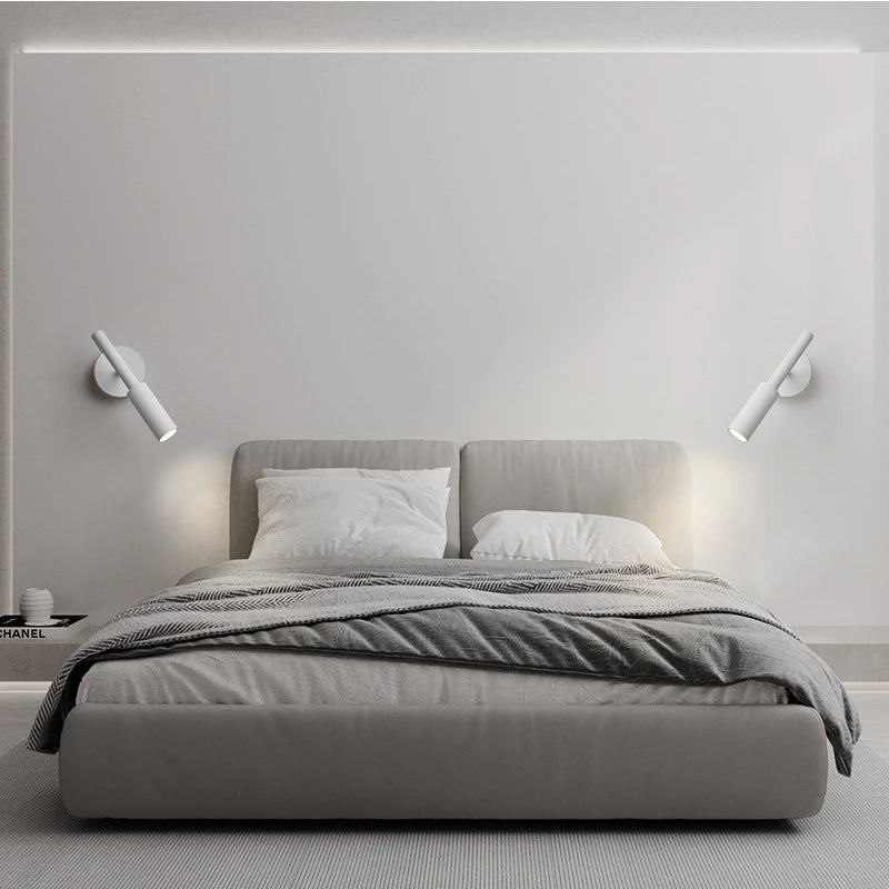 Minimalist nordic rotatable LED aluminium wall light - vue 6 sur 9