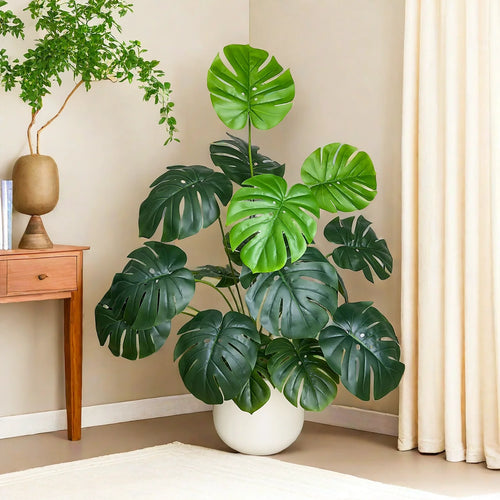 Realistic artificial monstera plant for interior decoration - vue 2 sur 10